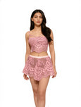 Sajiero Babydoll Lingerie  - Aurelia - Peach