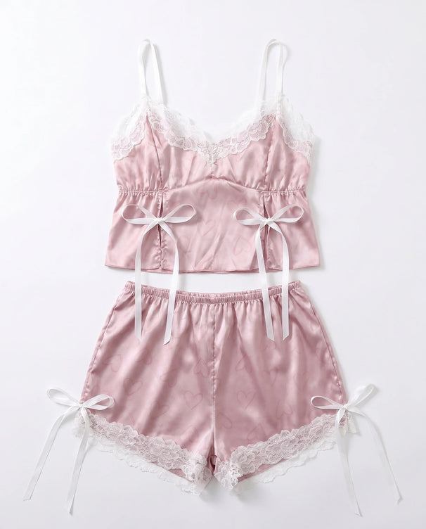 Sajiero Babydoll Lingerie  - Elaine - Pink