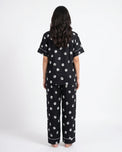 Sajiero Linen Pajama Suit - Pawsette - Black