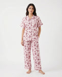 Sajiero Linen Pajama Suit - Rosina