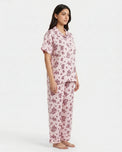 Sajiero Linen Pajama Suit - Rosina