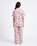 Sajiero Linen Pajama Suit - Rosina