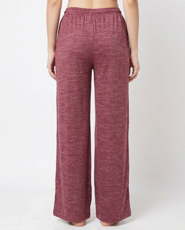 Sajiero Soft Ease - Cotton Relax Trouser - Maroon