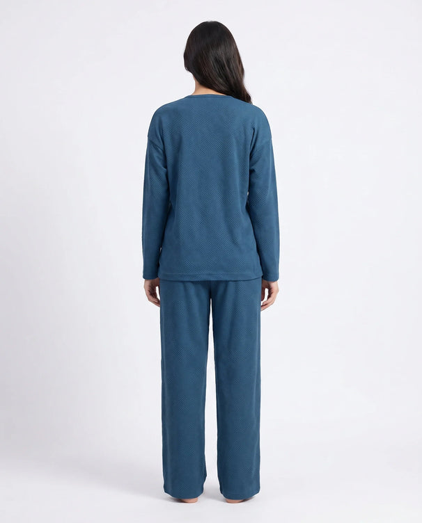 Sajiero Summer Loungewear Set - Serano Rib - Teal