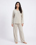Sajiero Summer Loungewear Set - Serano Rib - Beige