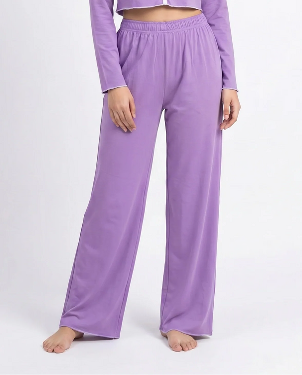 Sajiero Cotton PJ Set - Velour - Purple