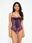 Sajiero Ezra Open Bust Transparent Lingerie