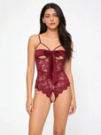 Sajiero Ezra Open Bust Transparent Lingerie