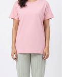 Sajiero Cotton PJ Set - Blush Stripe