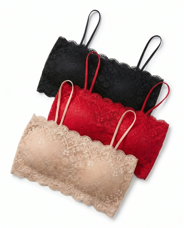 Sajiero Pack Of 3 Bralette - Florlace