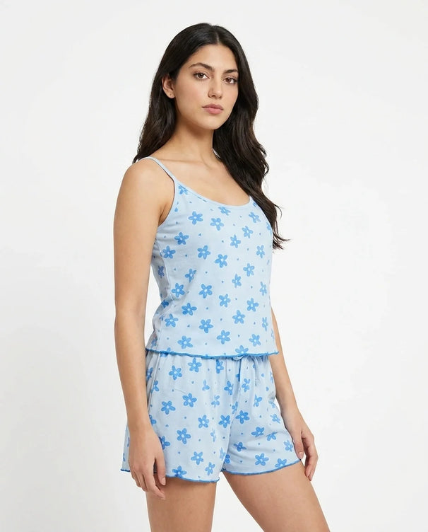 Sajiero Cami Set - Sky Bloom