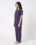 Sajiero Linen Pajama Suit - Juicy Heart
