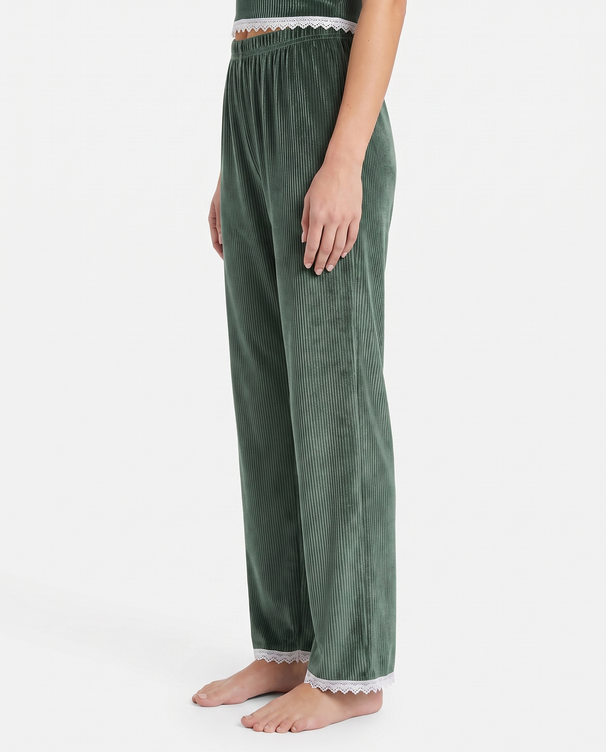 Sajiero Textured Velvet Trouser - Classic Lounge