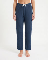 Sajiero Cotton Trouser- Midnight Comfort - Blue