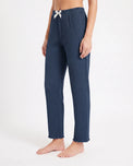 Sajiero Cotton Trouser- Midnight Comfort - Blue