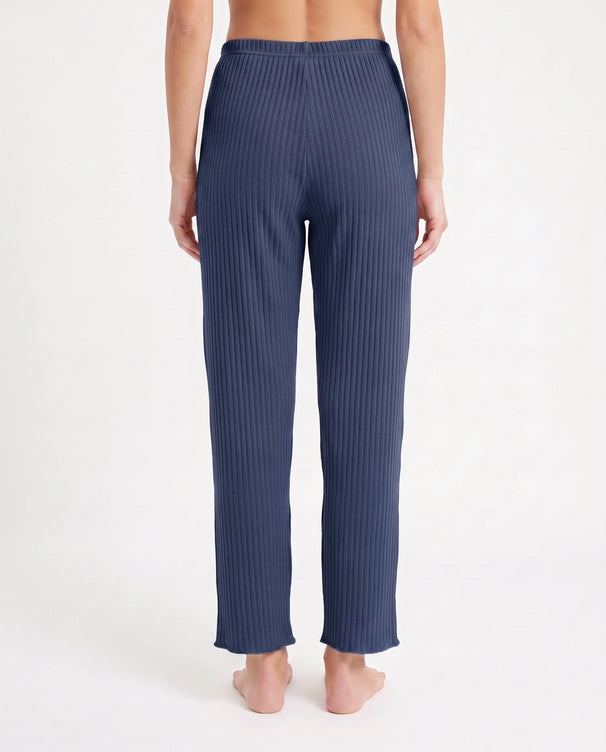 Sajiero Cotton Trouser- Midnight Comfort - Blue
