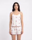 Sajiero Cotton Cami Set - Red Velvet
