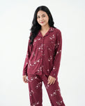 Sajiero Linen Pajama Suit - Botanica