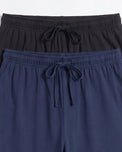 Sajiero Pack of 2 Trousers - Comfy Sleep - Black & Blue