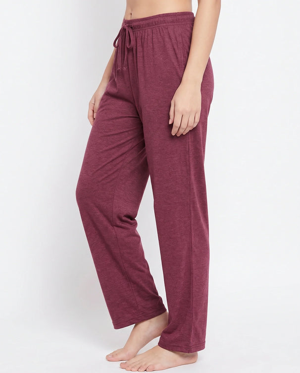 Sajiero Pack of 2 Trousers - Comfy Sleep - Blue & Maroon