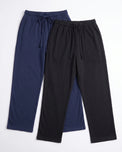 Sajiero Pack of 2 Trousers - Comfy Sleep - Black & Blue