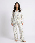 Sajiero Summer Crinkled Pajama Suit - Pastel Bloom
