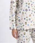 Sajiero Summer Crinkled Pajama Suit - Pastel Bloom