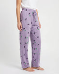 Sajiero Cotton Trouser - Cherry Daze - Purple