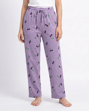 Sajiero Cotton Trouser - Cherry Daze - Purple