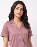 Sajiero Silk PJ Set - Rosia - Champagne
