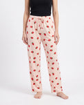 Sajiero Cotton Trouser - Berry Daze