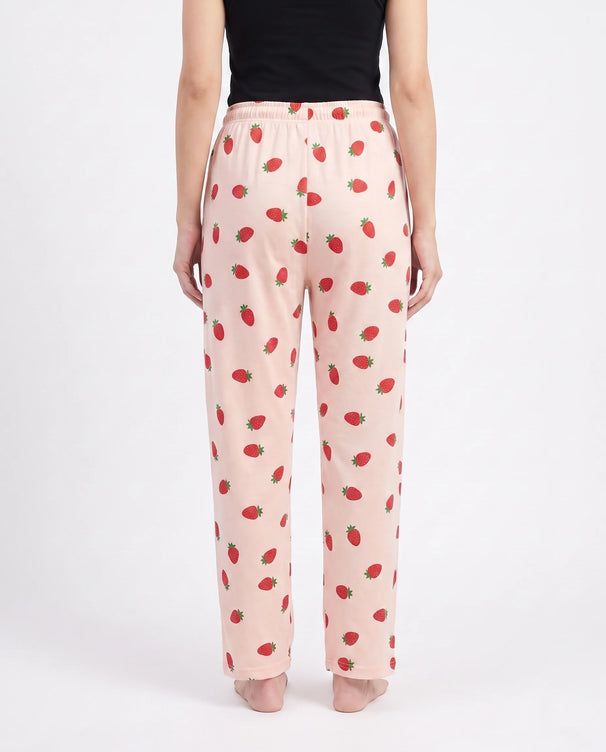 Sajiero Cotton Trouser - Berry Daze