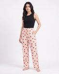 Sajiero Cotton Trouser - Berry Daze