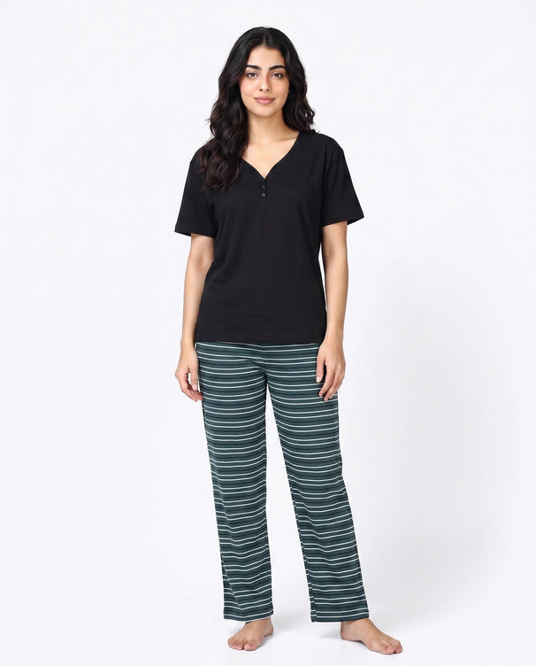 Sajiero Cotton PJ Set - Luna