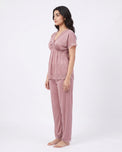 Sajiero Silk PJ Set  - Ethra - Rose Gold