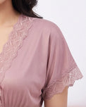 Sajiero Silk PJ Set  - Ethra - Rose Gold