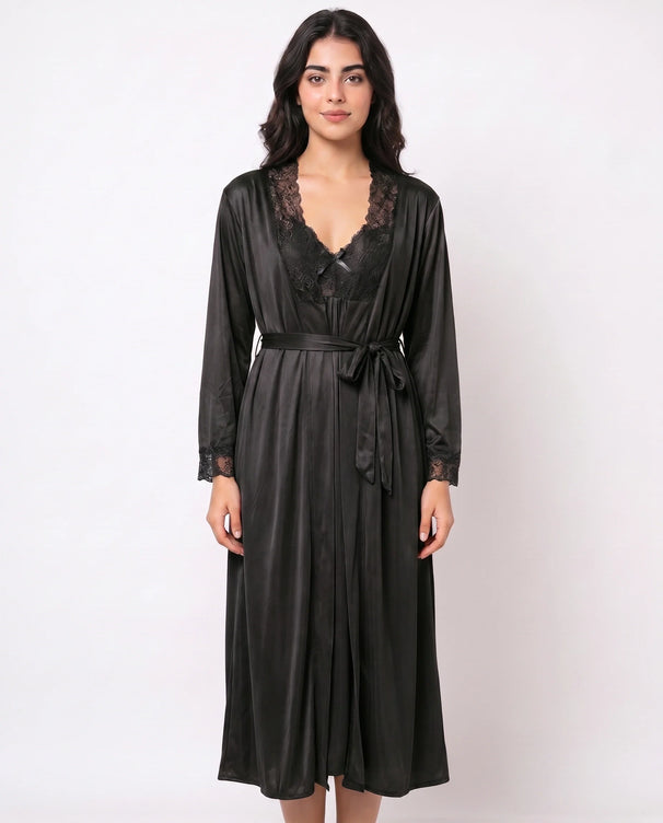 Sajiero Gown Set - Marelle - Black