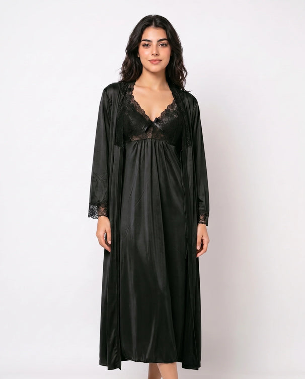 Sajiero Gown Set - Marelle - Black