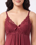 Sajiero Gown Set - Marelle - Maroon