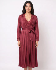 Sajiero Gown Set - Marelle - Maroon