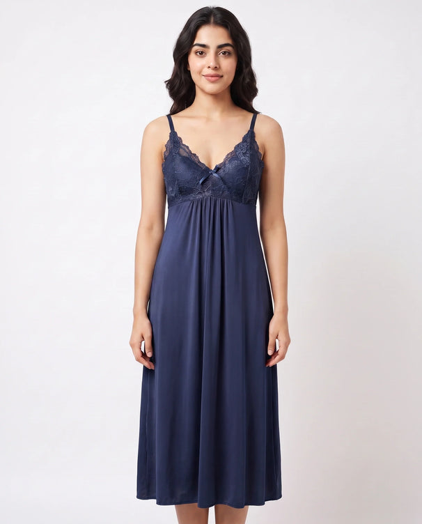 Sajiero Gown Set - Marelle - Navy Blue