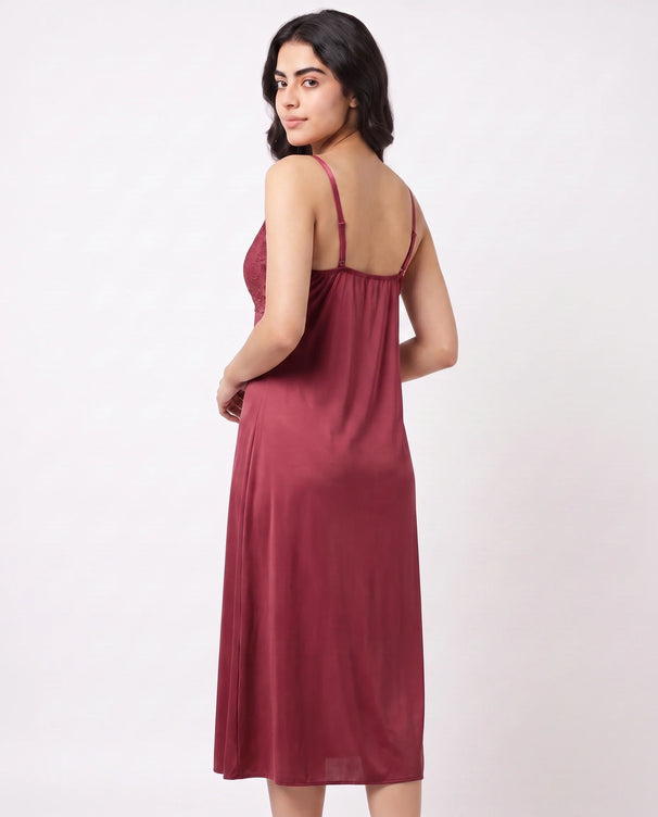 Sajiero Gown Set - Marelle - Maroon