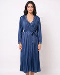 Sajiero Gown Set - Marelle - Navy Blue