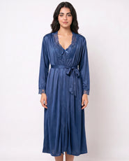 Sajiero Gown Set - Marelle - Navy Blue