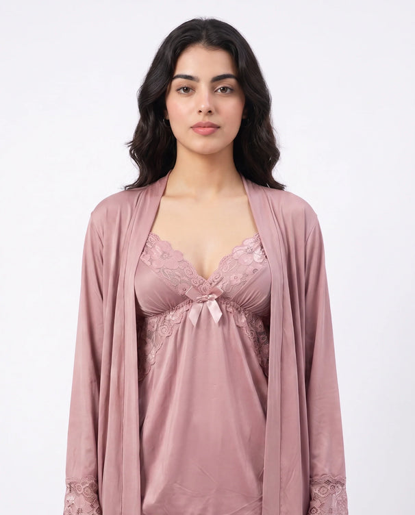 Sajiero Gown Set - Zera - Rose Gold