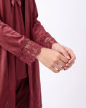 Sajiero Gown Set - Zera - Maroon