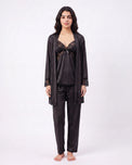 Sajiero Gown Set - Zera - Black