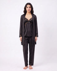 Sajiero Gown Set - Zera - Black