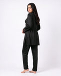 Sajiero Gown Set - Zera - Black