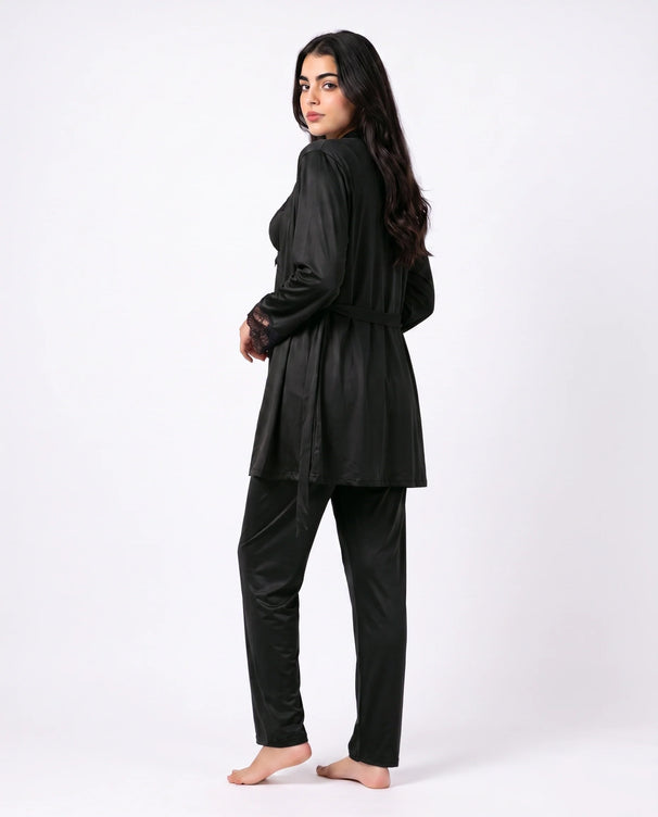 Sajiero Gown Set - Zera - Black